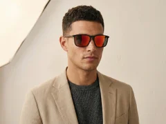 BS2607-0700_Black_Rectangular_Plastic_Polarized Sunglasses-tryon_male