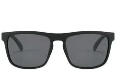 BS2607-0701_Black_Aviator_Plastic_Polarized Sunglasses_front