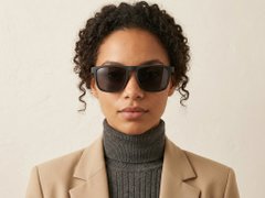 BS2607-0702_Black_Aviator_Plastic_Polarized Sunglasses-tryon_female