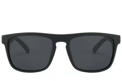 BS2607-0702_Black_Aviator_Plastic_Polarized Sunglasses_front