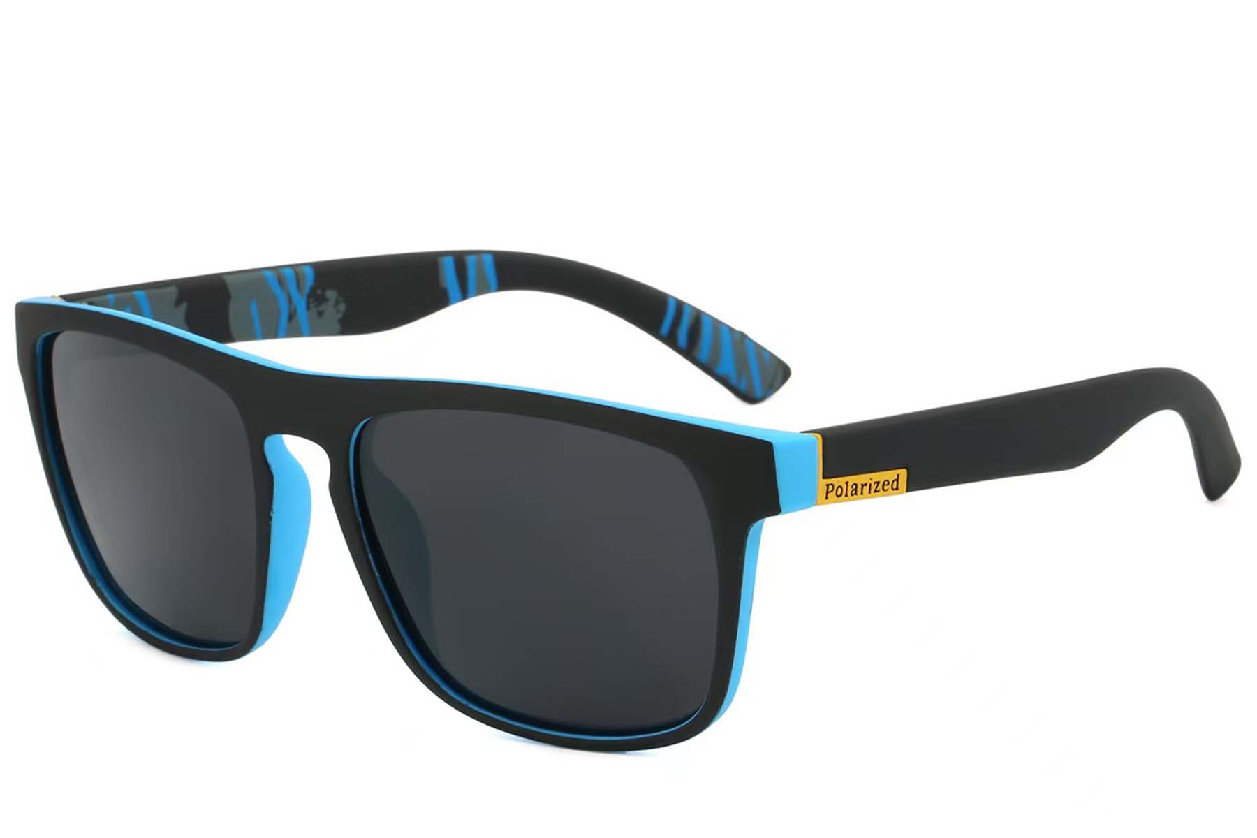 BS2607-0703_Black_Aviator_Plastic_Polarized Sunglasses_corner
