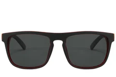 BS2607-0704_Black_Aviator_Plastic_Polarized Sunglasses_front