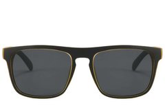 BS2607-0705_Black_Aviator_Plastic_Polarized Sunglasses_front