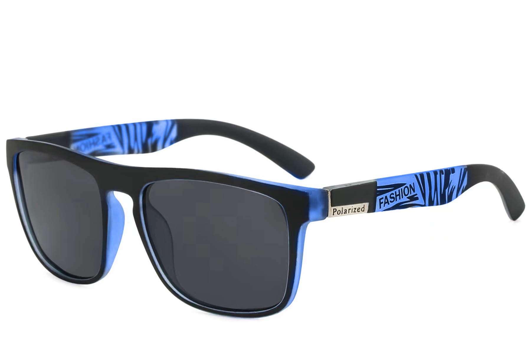 BS2607-0707_Black_Aviator_Plastic_Polarized Sunglasses_corner