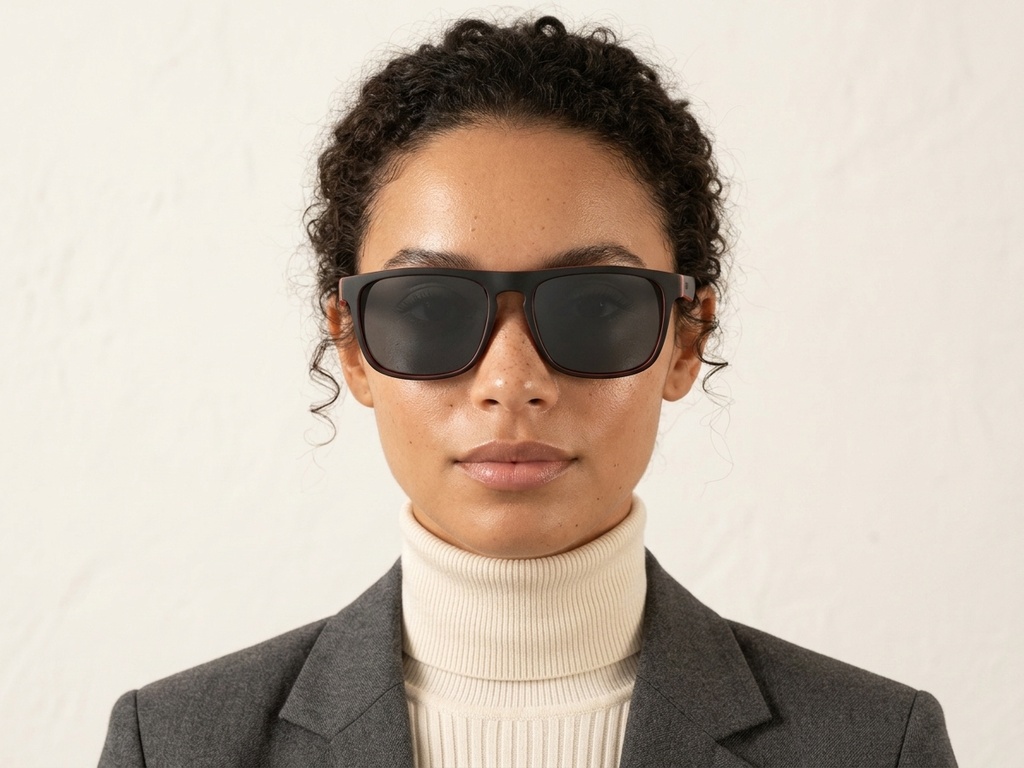 BS2607-0708_Black_Aviator_Plastic_Polarized Sunglasses-tryon_female