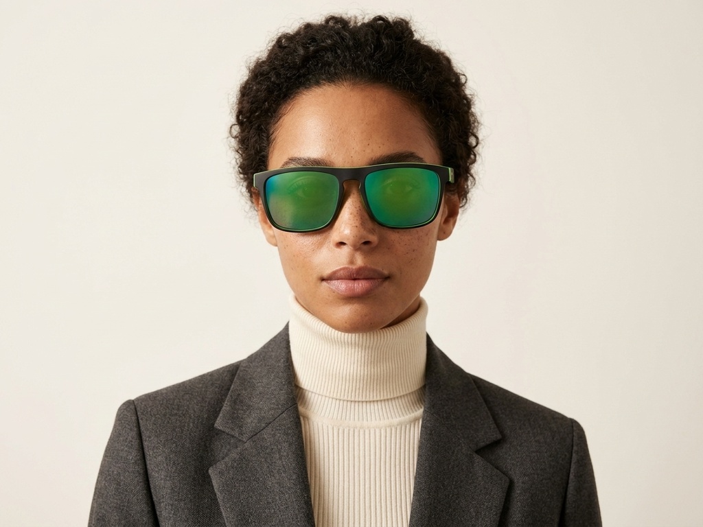 BS2607-0710_Black_Aviator_Plastic_Polarized Sunglasses-tryon_female