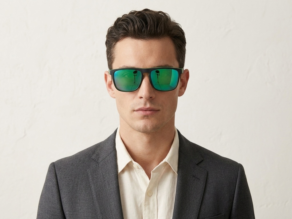 BS2607-0710_Black_Aviator_Plastic_Polarized Sunglasses-tryon_male