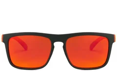 BS2607-0711_Black_Aviator_Plastic_Polarized Sunglasses_front