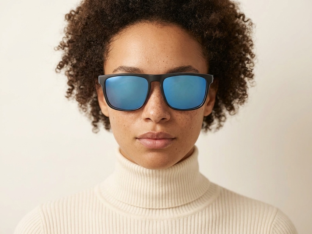 BS2607-0715_Black_Aviator_Plastic_Polarized Sunglasses-tryon_female