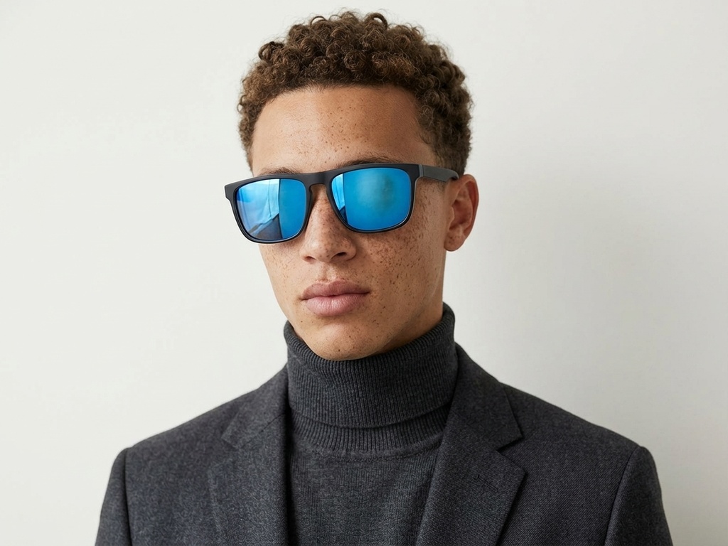 BS2607-0715_Black_Aviator_Plastic_Polarized Sunglasses-tryon_male