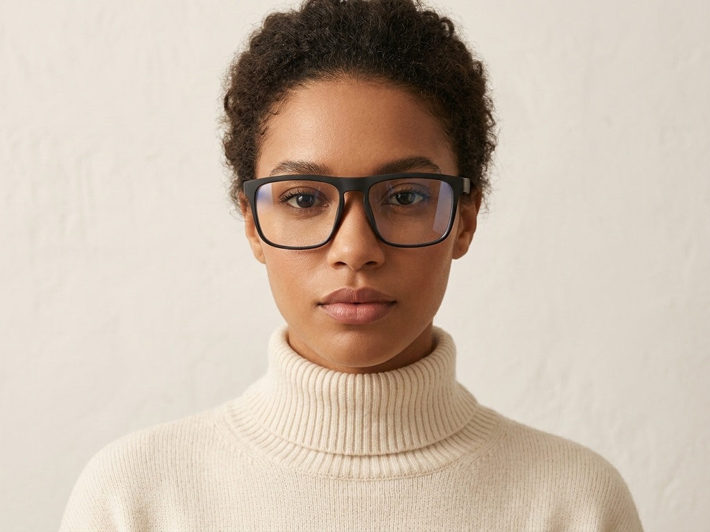 BS2607-0719_Black_Aviator_Plastic_Glasses-tryon_female