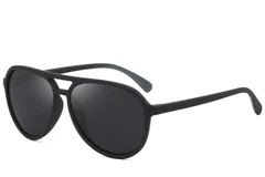 BS2607-0720_Black_Aviator_Plastic_Polarized Sunglasses_corner