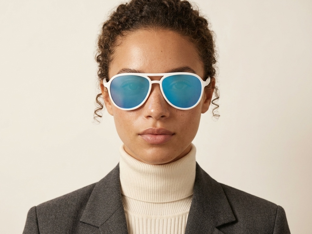 BS2607-0728_White_Aviator_Plastic_Polarized Sunglasses-tryon_female