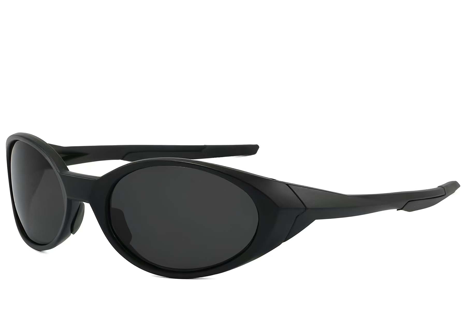 BS2607-0730_Black_Oval_Plastic_Polarized Sunglasses_corner