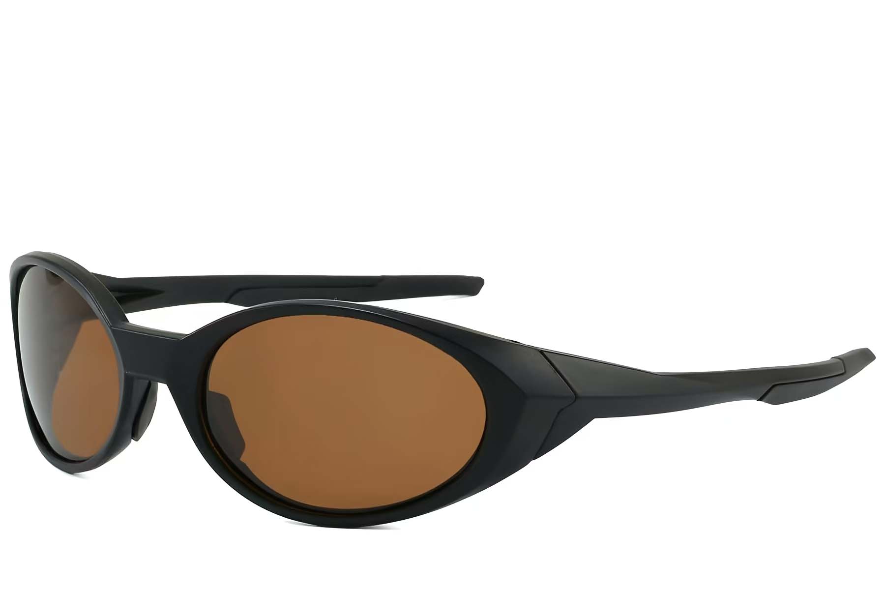BS2607-0732_Black_Oval_Plastic_Polarized Sunglasses_corner