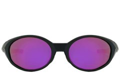 BS2607-0733_Black_Oval_Plastic_Polarized Sunglasses_front