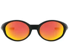 BS2607-0737_Black_Oval_Plastic_Polarized Sunglasses_front