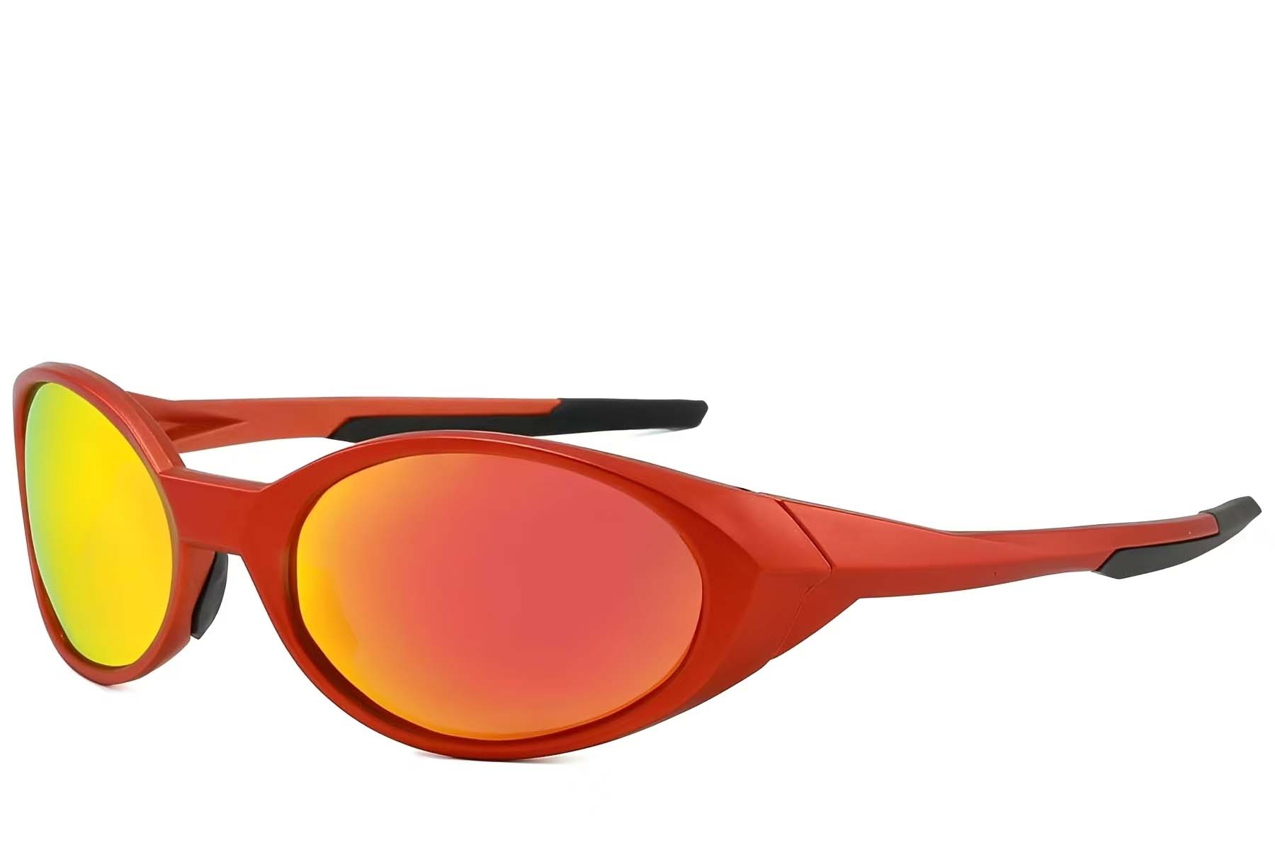 BS2607-0738_Red_Oval_Plastic_Polarized Sunglasses_corner