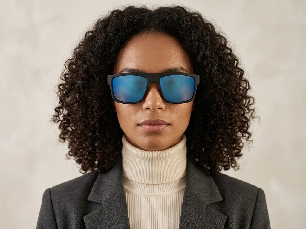 BS2607-0741_Black_Aviator_Plastic_Polarized Sunglasses-tryon_female