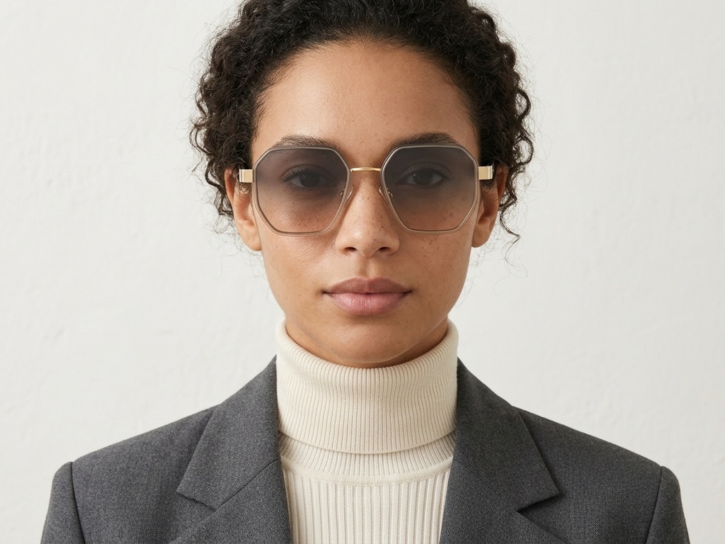 BS2607-0746_Golden_Geometric_Metal_Sunglasses-tryon_female