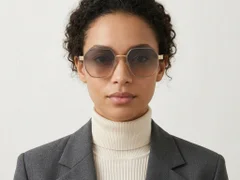 BS2607-0746_Golden_Geometric_Metal_Sunglasses-tryon_female