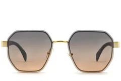 BS2607-0746_Golden_Geometric_Metal_Sunglasses_front