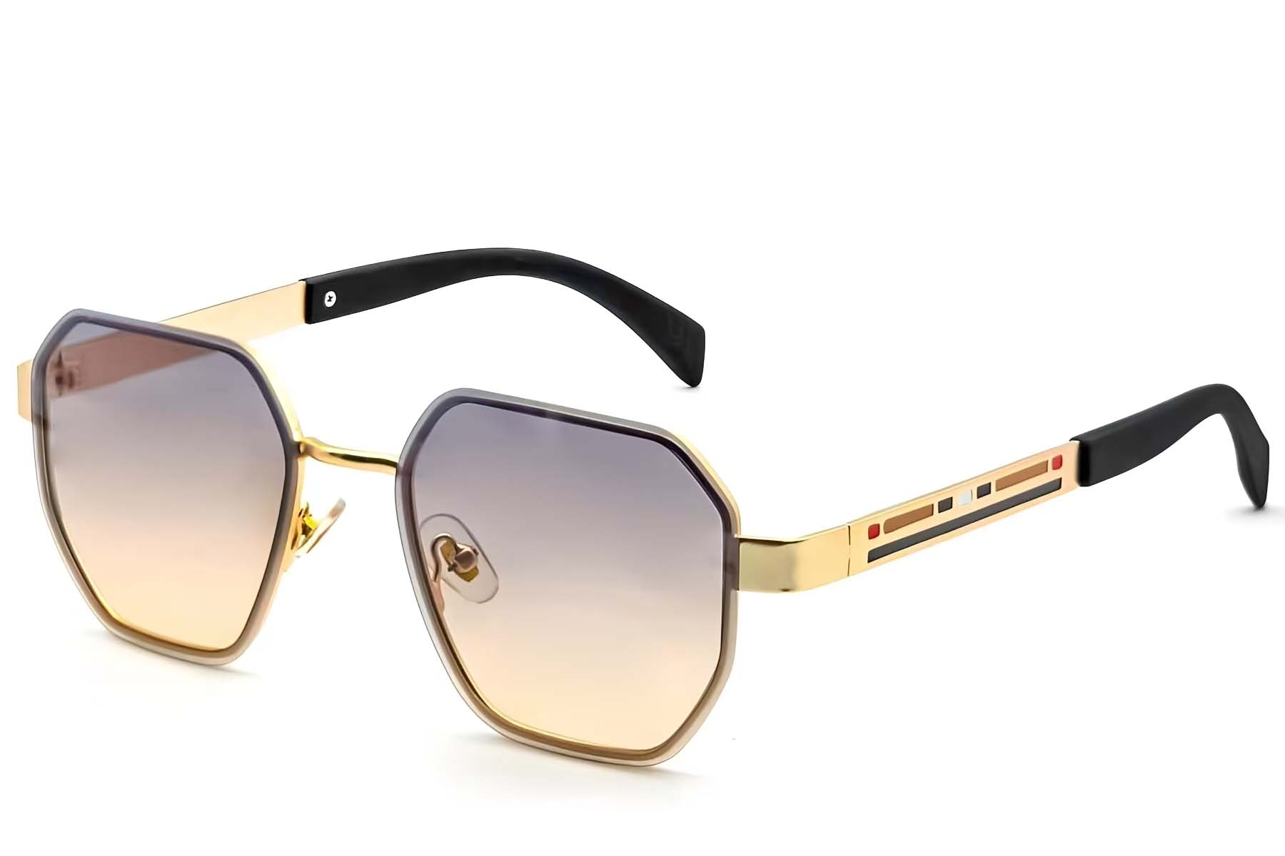BS2607-0750_Golden_Geometric_Metal_Sunglasses_corner