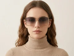 BS2607-0752_Golden_Rectangular_Metal_Sunglasses-tryon_female