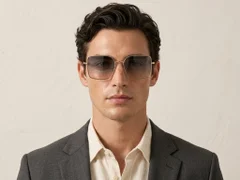 BS2607-0752_Golden_Rectangular_Metal_Sunglasses-tryon_male
