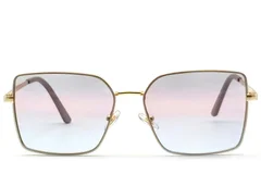 BS2607-0753_Golden_Rectangular_Metal_Sunglasses_front