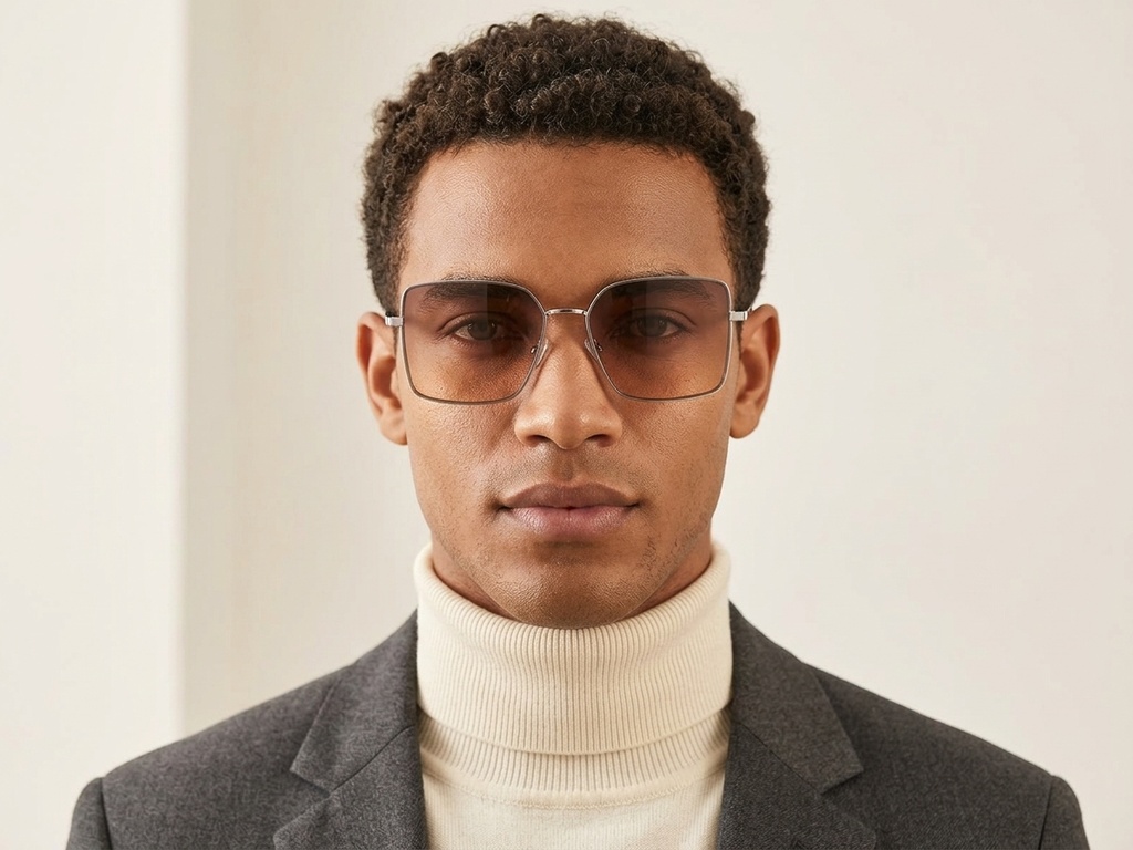 BS2607-0755_Silver_Rectangular_Metal_Sunglasses-tryon_male