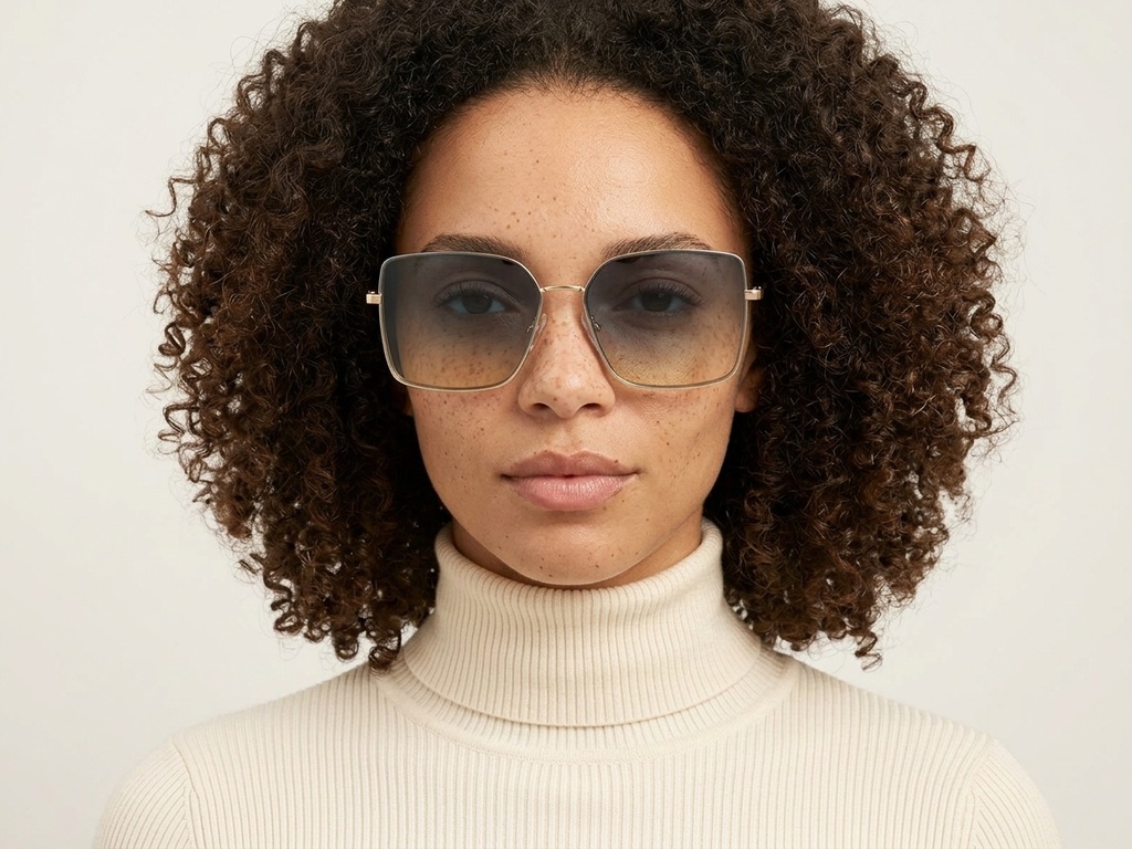BS2607-0756_Golden_Rectangular_Metal_Sunglasses-tryon_female