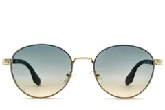 BS2607-0757_Golden_Oval_Metal_Sunglasses_front