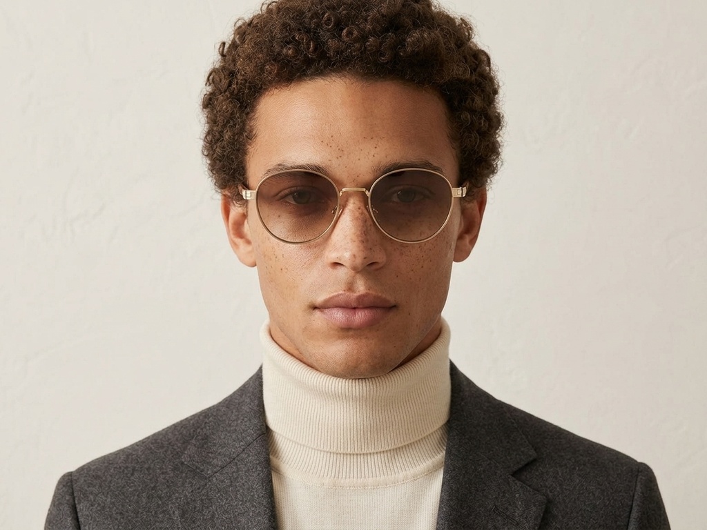 BS2607-0761_Golden_Oval_Metal_Sunglasses-tryon_male