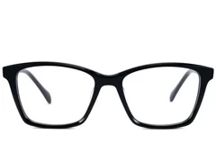 BS2607-0768_Black_Rectangular_Acetate_Glasses_front