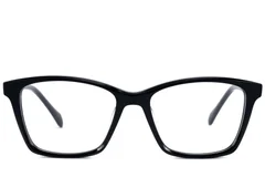 BS2607-0768_Black_Rectangular_Acetate_Glasses_front