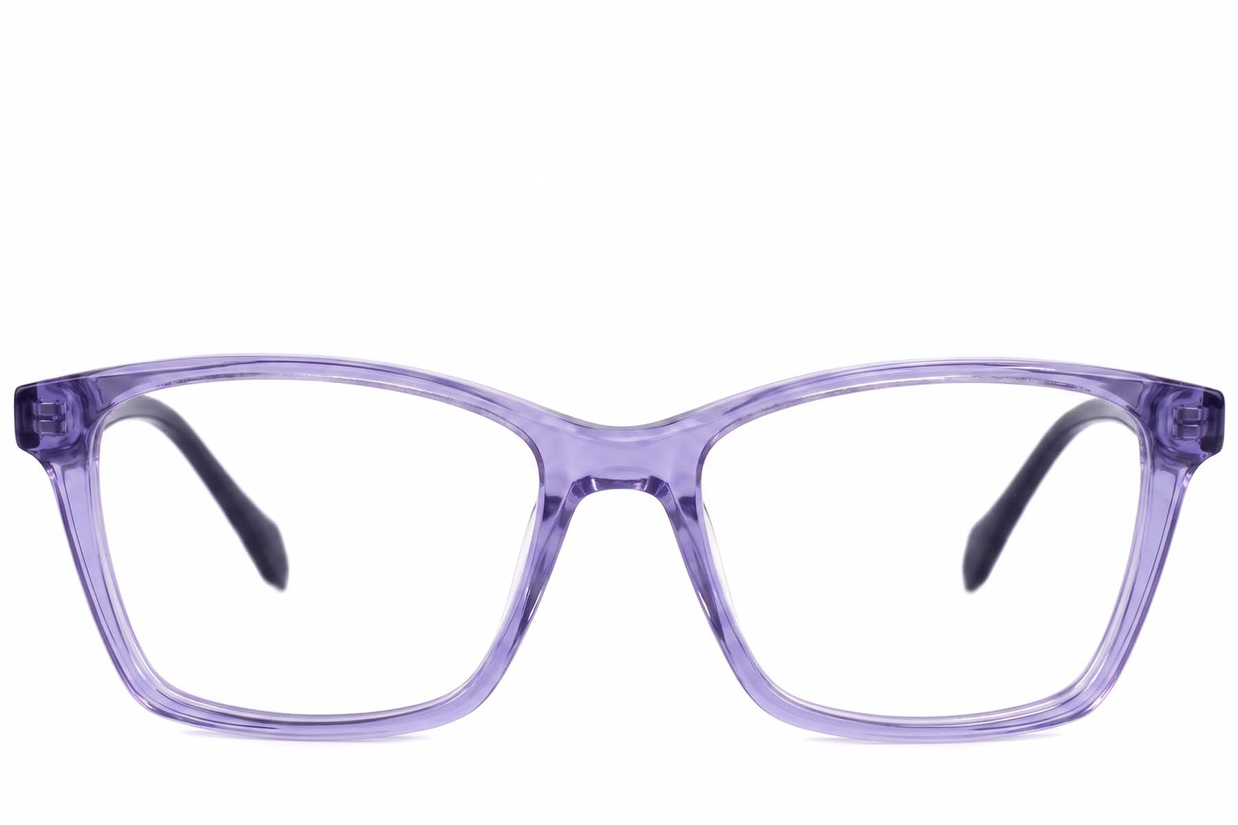 BS2607-0770_Purple_Rectangular_Acetate_Glasses-front