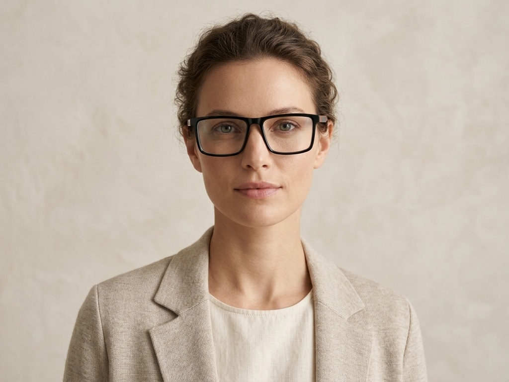 BS2607-0903_Black_Rectangular_Acetate_Glasses-tryon_female