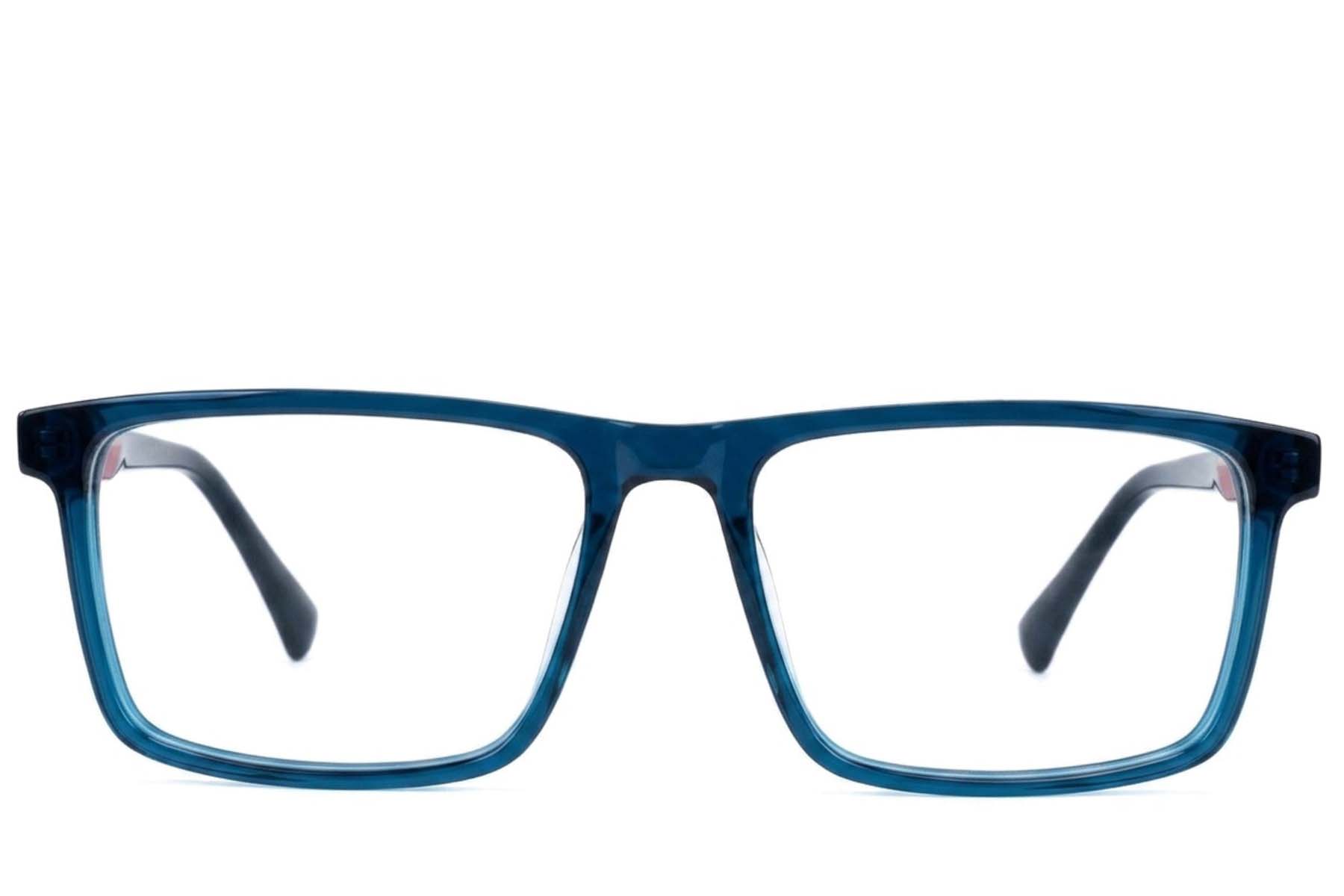 BS2607-0904_Blue_Rectangular_Acetate_Glasses-front