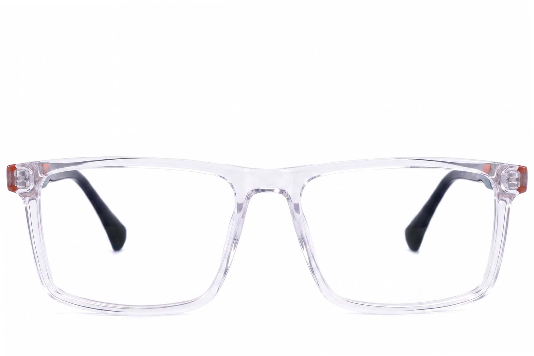 BS2607-0907_Transparent_Rectangular_Acetate_Glasses-front