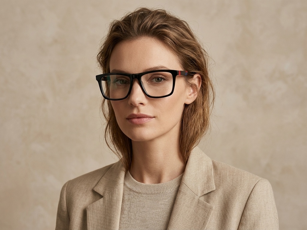 BS2607-0908_Black_Rectangular_Acetate_Glasses-tryon_female