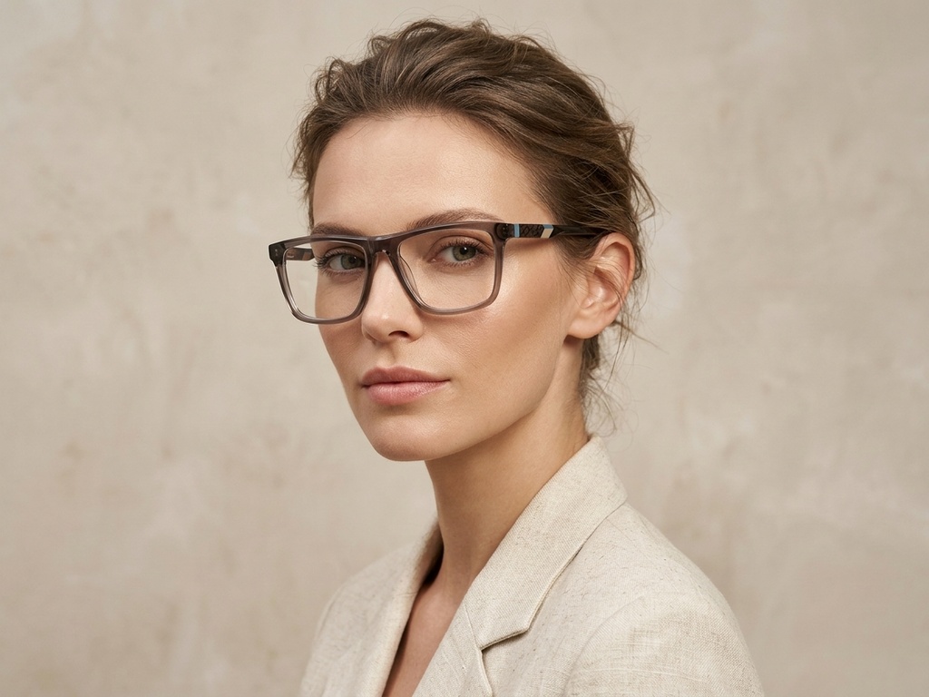 BS2607-0910_Brown_Rectangular_Acetate_Glasses-tryon_female