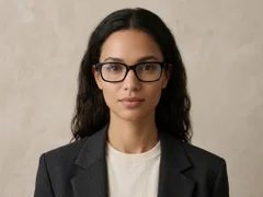 BS2607-0913_Black_Rectangular_Acetate_Glasses-tryon_female