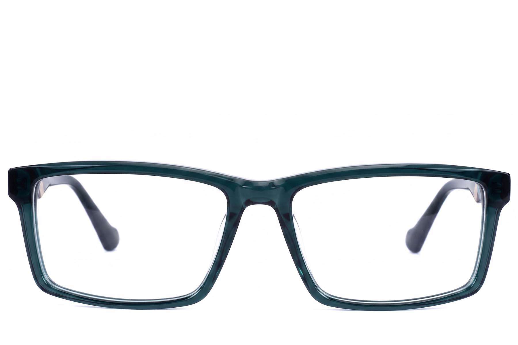 BS2607-0914_Green_Rectangular_Acetate_Glasses-front