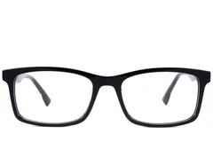 BS2607-0923_Black_Rectangular_Acetate_Glasses_front
