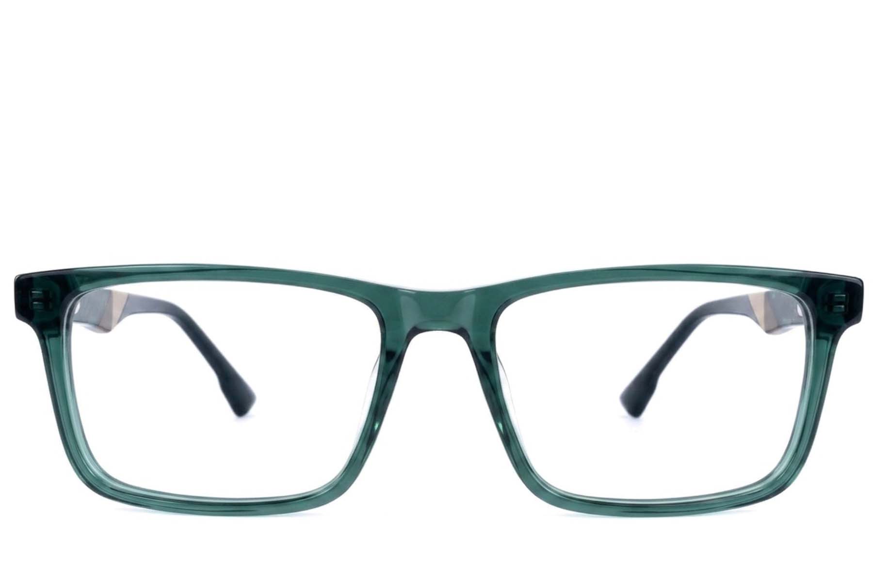BS2607-0930_Green_Rectangular_Acetate_Glasses-front