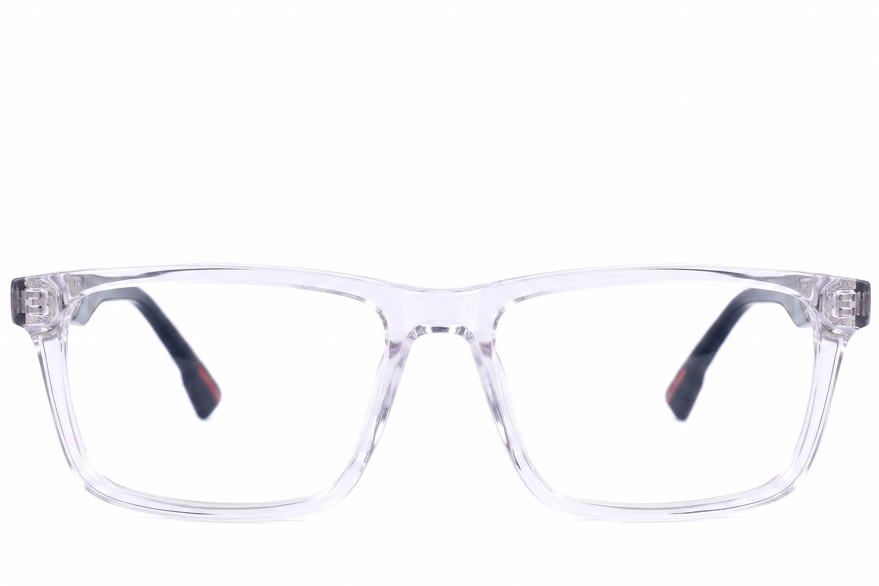 BS2607-0932_Transparent_Rectangular_Acetate_Glasses-front