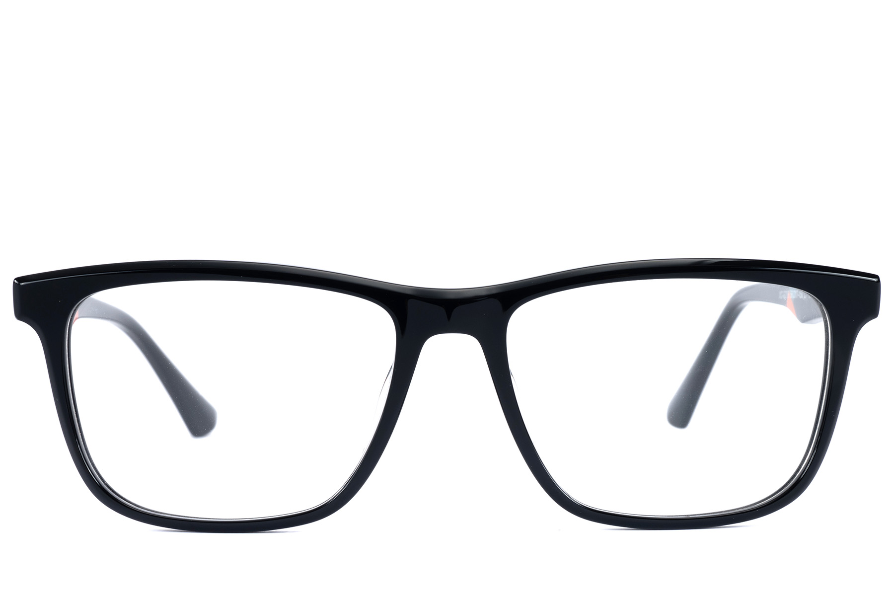 BS2607-0933_Black_Rectangular_Acetate_Glasses_front