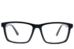 BS2607-0948_Black_Rectangular_Acetate_Glasses_front