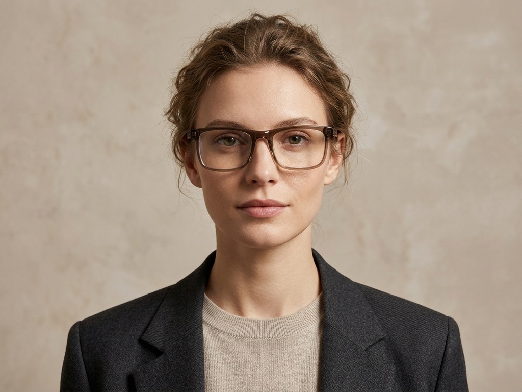 BS2607-0954_Brown_Rectangular_Acetate_Glasses-tryon_female